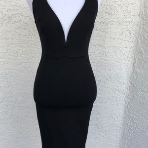 LuLus sexy black strap ,dress bodycon